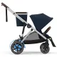 Cochecito Electrico Cybex E-Gazelle Silver Ocean Blue