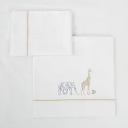 Juego Sabanas Algodon 100% 3 Piezas Tanzania Minicuna 001 Tanzania 536 97 Multic