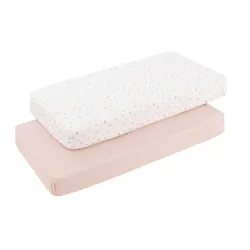 Bajera Cuna 60 Pack 2 Ud 60X120X17Cm Calma Rosa