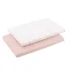 Bajera Minicuna Pack 2 Ud 50X90X12Cm Calma Rosa