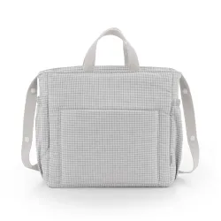 Bolso Maternal Pack Polo Grey 16X43X37Cm