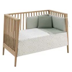 Juego 2 Piezas Colcha I-V. Cuna 60 Calma Verde 60X120X3Cm