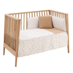 Juego 2 Piezas Colcha I-V. Cuna 60 Senda Beige 60X120X3Cm