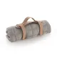 Manta Punto Bamboo 80X100X1Cm Squares Grey