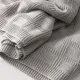Manta Punto Bamboo 80X100X1Cm Squares Grey