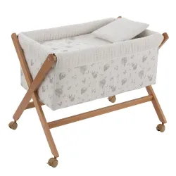 Minicuna Tijera Madera Globe Crudo/Natural 55X87X74Cm