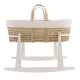 Moises Palma Acolchado + Pata Madera Blanca Senda Beige/Bco 39X80X61Cm