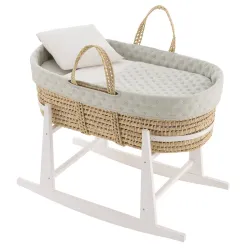 Moises Palma Acolchado + Pata Madera Blanca Tender Mint 39X80X61Cm