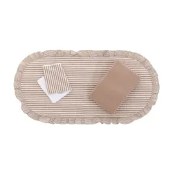 Pack Colcha Capazo Derby Beige 35X75X1Cm