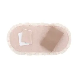 Pack Colcha Capazo Rustic Rosa 35X75X1Cm