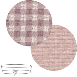 Garnitura Capazo Reversible Vicky Rosa 35X75X35Cm