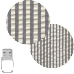 Saco Capazo + Colchoneta Derby Gris 35X80X6Cm