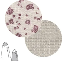 Saco Capazo Cruzado Revers. Naturale Rosa 40X80X5Cm