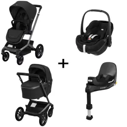 Carrito Maxi Cosi Fame + Portabebé Pebble 360 Pro 2 + Base Family 360 Pro
