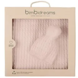 Set Manta+gorrito Punto Smg 000 04 Rosa