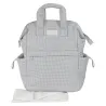 Mochila Little Bloom Vichy Gris