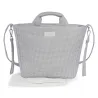 Bolsa Canastilla Little Bloom Vichy Gris