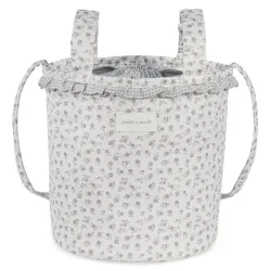 Bolsa Bucket Little Bloom Flor Gris