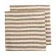 Muselina Lavada Mediana Pack 2Ud 70X70 Cm Me-Fat Stripe Taupe
