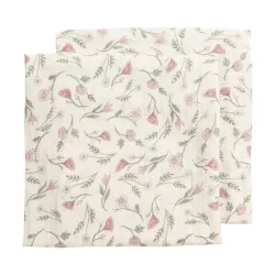 Muselina Lavada Mediana Pack 2Ud 70X70 Cm Me-Flower Multicolor