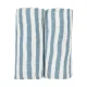 Pack 2Ud Toallas Faciales 30X30 Cm Me-Fat Stripe Jeans Blue
