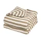 Pack 2Ud Toallas Faciales 30X30 Cm Me-Fat Stripe Taupe