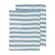 Pack 2Ud Toallitas Muselina Lavada 20X17 Cm Me-Fat Stripe Jeans Blue
