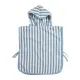 Poncho De Baño 1-3 Años Me-Fat Stripe Jeans Blue