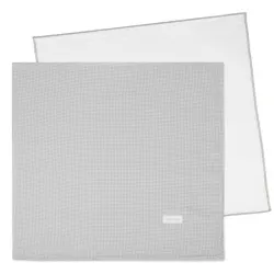 Set/2 Muselinas 70x70 Cm Little Bloom Vichy Gris