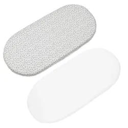 Set/2 Sabanas Bajeras Cuco Little Bloom Flor Gris