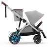 Cochecito Electrico Cybex E-Gazelle Silver Stone Grey