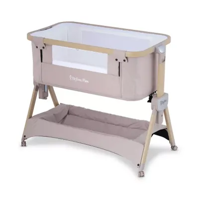 Minicuna Plegable Colecho Bigtoes Flex Home Forest Beige + Colchón Plagiocefalia