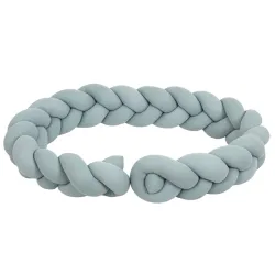 Trenza Protector Cuna 210 cm Azul