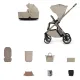 Cochecito Venicci Tila 2 en 1 Latte + Accesorios