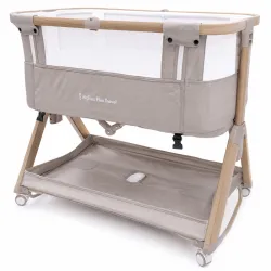 Minicuna Plegable Colecho Bigtoes Flex Travel Forest Beige + Colchón Plagiocefalia