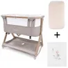 Minicuna Plegable Colecho Bigtoes Flex Travel Forest Beige + Colchón Plagiocefalia