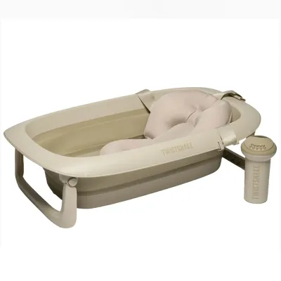 Bañera Beige Edición Limitada con Cojín y Enjuagador