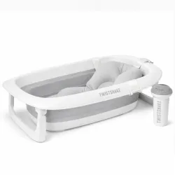 Bañera Blanca Edición Limitada + Soporte + Cojín y Enjuagador