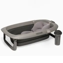 Bañera Gris Edición Limitada con Cojín y Enjuagador