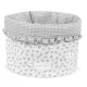 Cestito Home Little Bloom Flor Gris