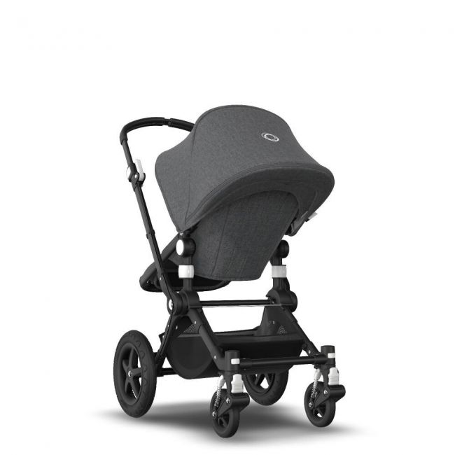 Cochecito de 2 Piezas Bugaboo Cameleon 3 Plus Negro Gris Melange Gris Melange