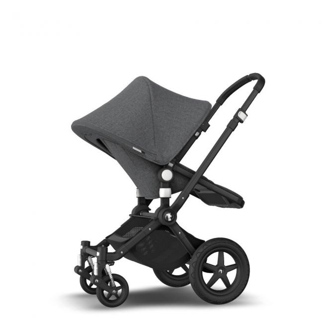 Cochecito de 2 Piezas Bugaboo Cameleon 3 Plus Negro Gris Melange Gris Melange