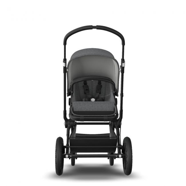 Cochecito de 2 Piezas Bugaboo Cameleon 3 Plus Negro Gris Melange Gris Melange