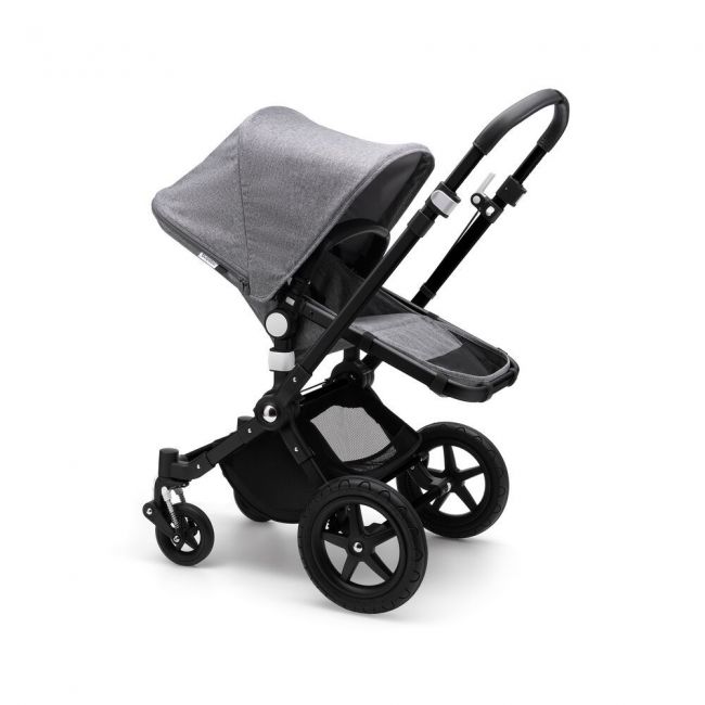 Cochecito de 2 Piezas Bugaboo Cameleon 3 Plus Negro Gris Melange Gris Melange