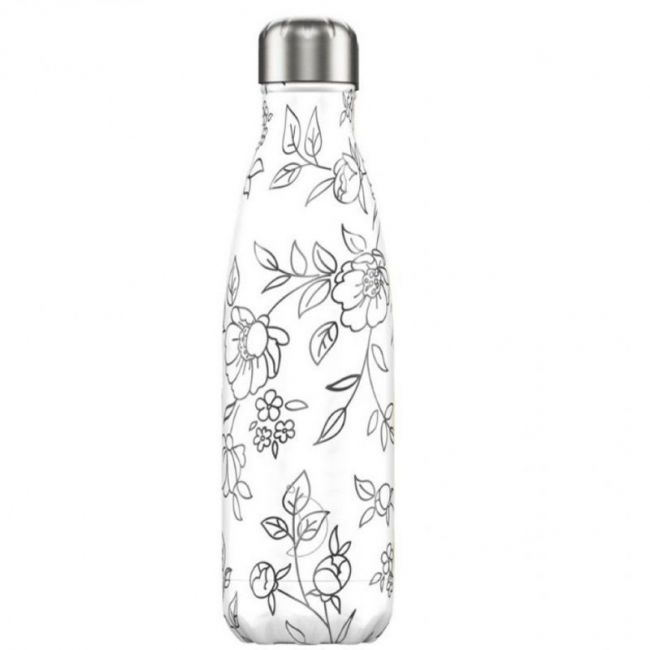 Botella Drawing Flores 500ml