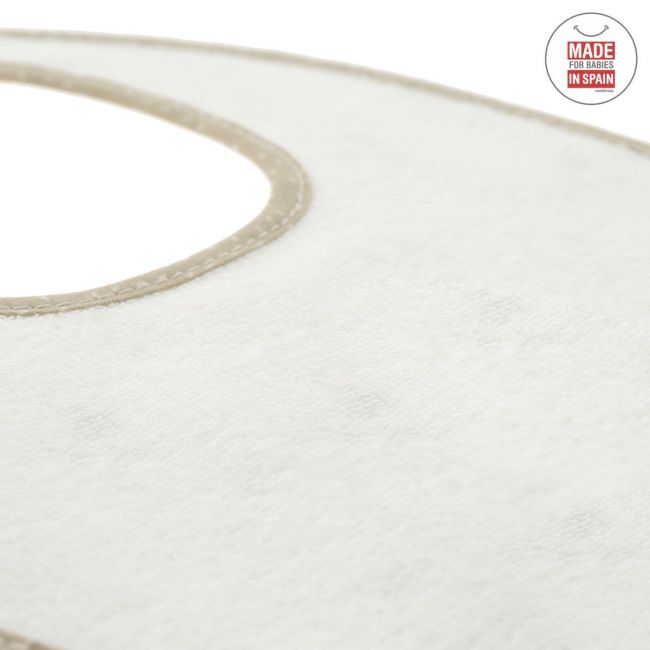 Babero Cuadrado Con Velcro Sky Beige/Estrella 20X26 Cm CAMBRASS - 5