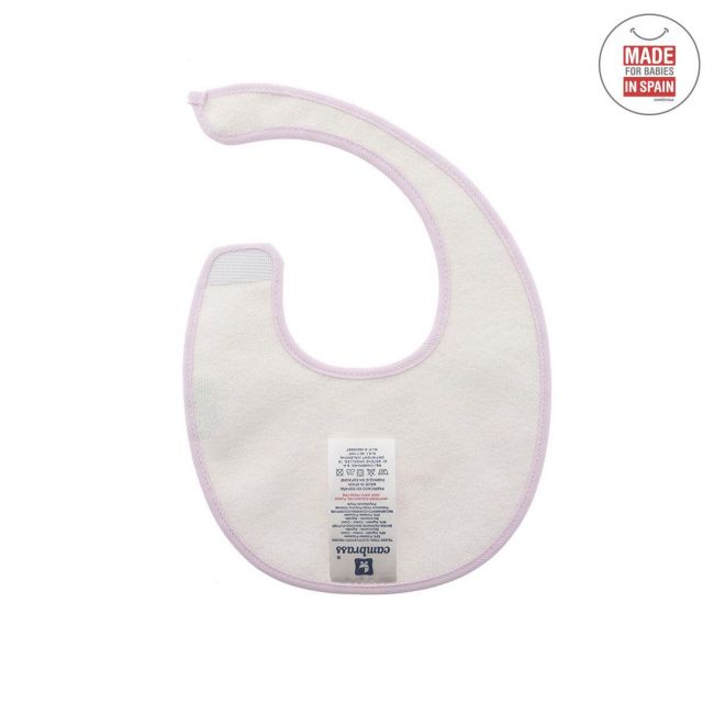 Babero Redondo Con Velcro Pio Pio Rosa 16X19 Cm CAMBRASS - 2