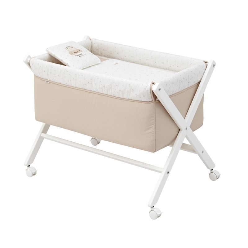 Minicuna Tijera Sky Beige/Bco 55X87X74 Cm CAMBRASS | BebéCenter