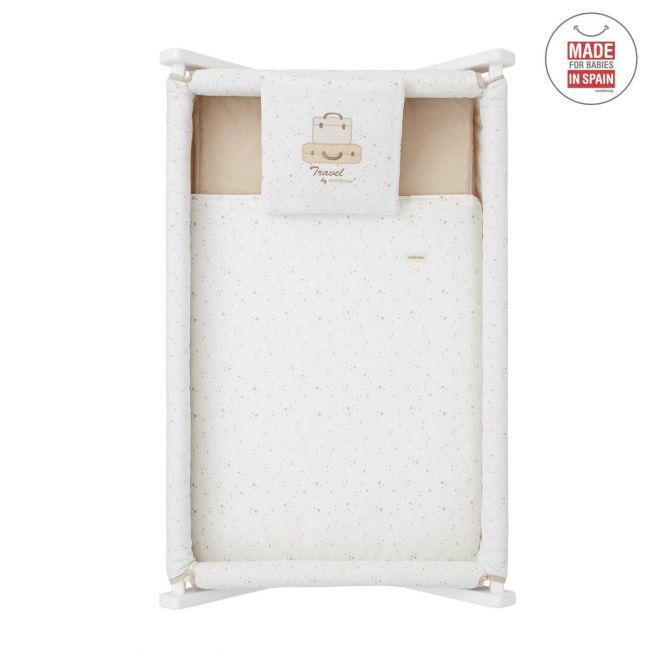 Minicuna Tesoura Madeira Sky Beige/Bco 55X87X74 Cm CAMBRASS - 7