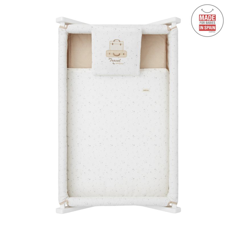 MINICUNA TIJERA MADERA VICHY10 BEIGE/BCO CAMBRASS